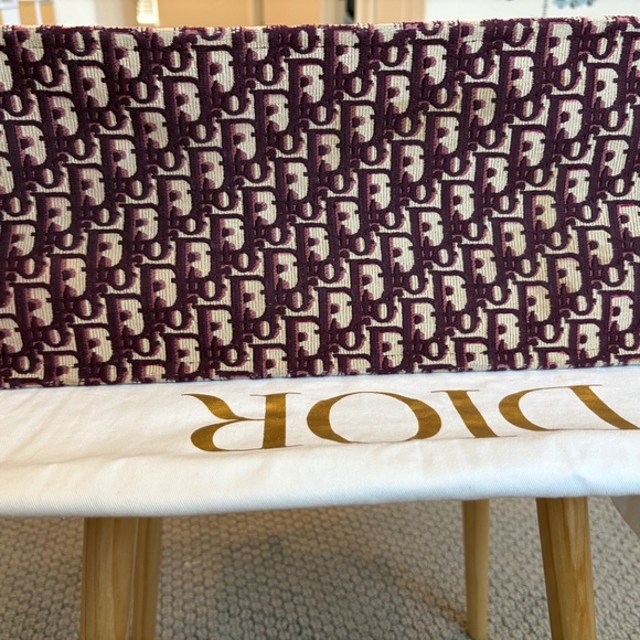 Dior Oblique Canvas Book Tote Bag- Burgundy- Large- MSRP $3,500 - Picture 5 of 12